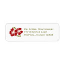 Search for red hibiscus return address labels Hawaiian