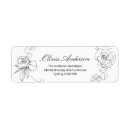Search for black return address labels Bridal shower