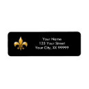 Search for fleur de lis return address labels Gold