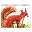 Search for watercolor calendars Woodland