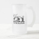 Search for 21st birthday beer glasses Typography
