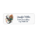 Search for bird of paradise return address labels Elegant