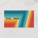 Search for vintage 70s business cards Geometric design