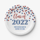 Search for red and blue graduation plates Party