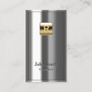 Search for chrome business cards Silver
