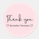 Search for pink baby shower thank you stickers Pastel