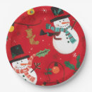 Search for snowman plates Red