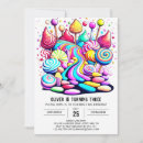 Search for chocolate candy invitations Candyland