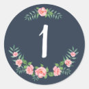 Search for small number stickers Floral