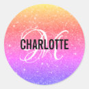 Search for glitter monogram stickers Girly