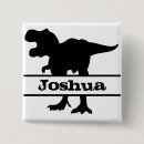 Search for dinosaur square badges Tyrannosaurus