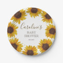 Search for sunflower plates Sunflower baby shower