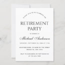 Search for retirement for men invitations Script