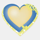 Search for heart and flower stickers Blue