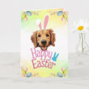 Search for golden retriever easter cards Bunny ears