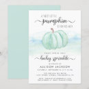 Search for pumpkin baby sprinkle invitations Watercolor