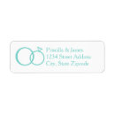 Search for tiffany return address labels Turquoise