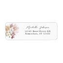 Search for white beach return address labels Rustic