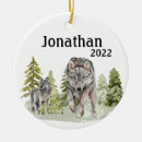 Search for wolf christmas tree decorations Forest