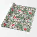 Search for vintage christmas ornament wrapping paper Pine