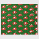 Search for switzerland wrapping paper Red