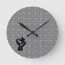 Search for animal silhouette clocks Black