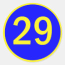 Search for twenty nine stickers Number