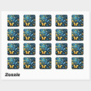 Search for butterflies fly stickers Yellow