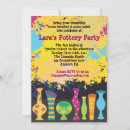 Search for pottery birthday invitations Ceramic
