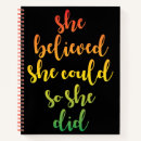 Search for she believed she could notebooks Inspirational