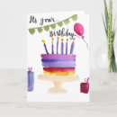Search for watercolor cake birthday cards Modern