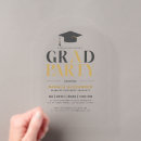 Search for grad party invitations Grey