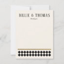 Search for art deco wedding thank you cards Black and white