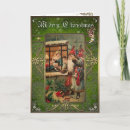 Search for vintage looking christmas cards Santa