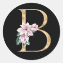 Search for monogram letter b stickers Floral