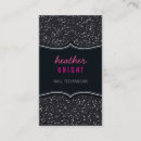 Search for glitzy business cards Makeup artist