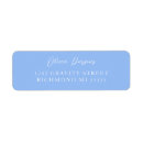 Search for periwinkle return address labels Modern