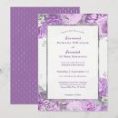 Search for lilac and silver wedding invitations Purple