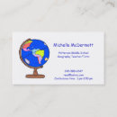 Search for geography business cards Blue