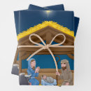 Search for christmas nativity wrapping paper Star