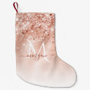 Search for gold glitter monogram christmas stockings Modern