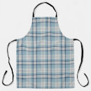 Search for grey blue aprons Tartan