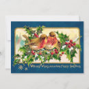 Search for vintage bird christmas cards Holly