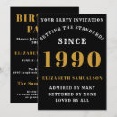 Search for 1990 birthday invitations Blue