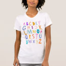 Search for alphabet tshirts colourful
