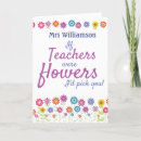 Search for name teacher cards Floral