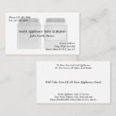 Search for appliance repair business cards Sales