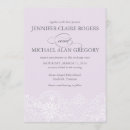 Search for lavender lace wedding invitations Purple