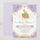 Search for lavender princess baby shower invitations Purple and gold