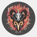 Search for aries round stickers Fire